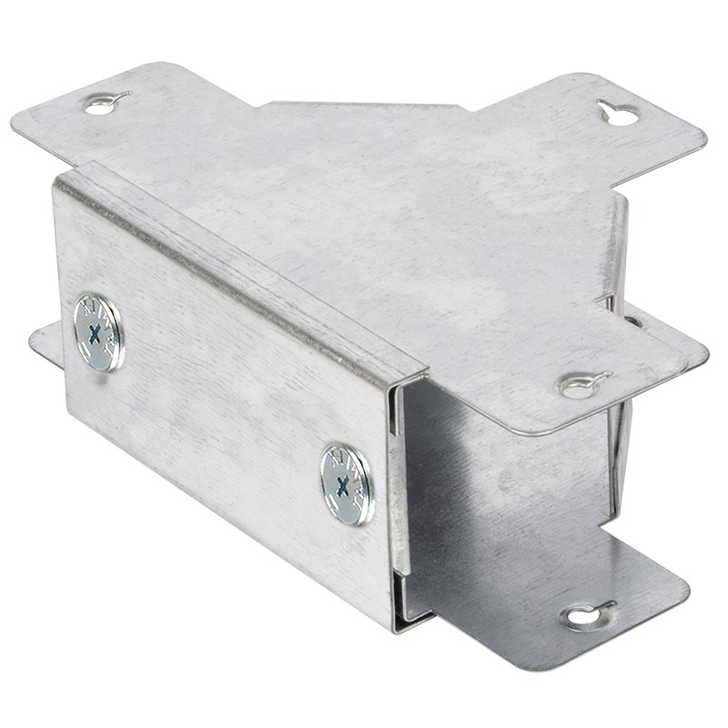 50mm x50mm IP4X Turnbuckle Gusset Tee Outside Lid - Tamlex