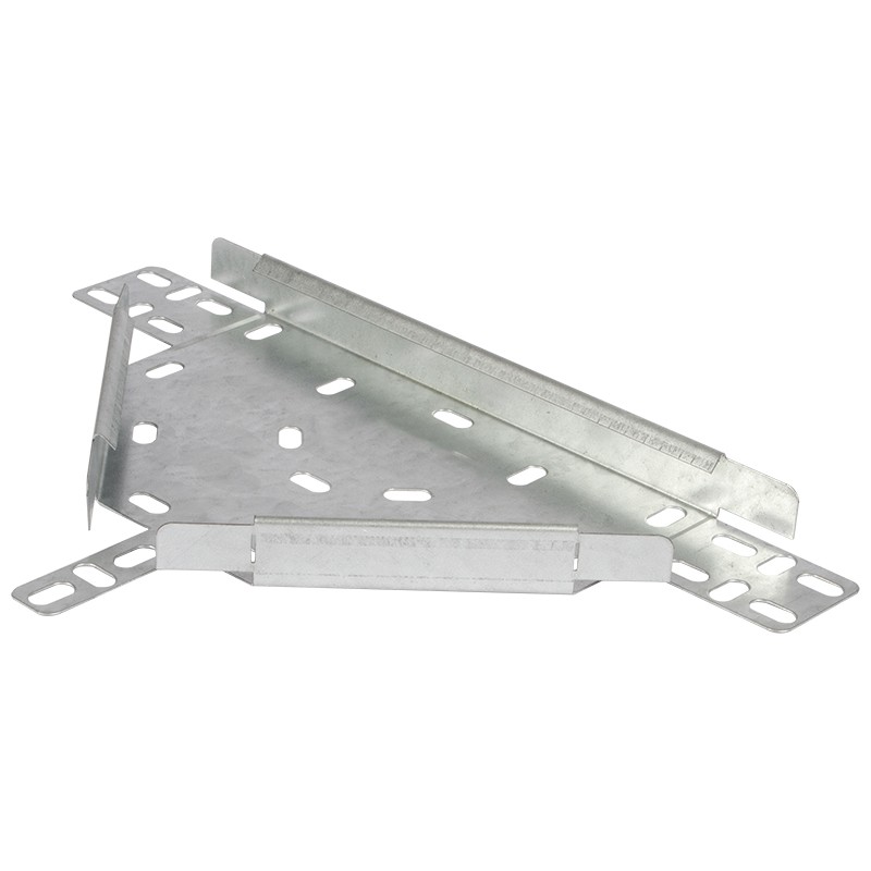 75mm Flat Equal Tee for Medium Duty Tray with Integral Coupler - Tamlex