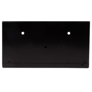 2 Gang Euro Frame Pedestal Box - Black - Image 3