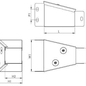 100x100mm To 50x50mm Turnbuckle Reducer - Image 2